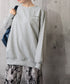 韓国風ロゴカットソーゆる ロングTシャツ レディース ゆったりチュニックtシャツ オーバーサイズ クルーネックプルオーバー ストリート 着やせトップススウェット風 6WUBIXIE-002