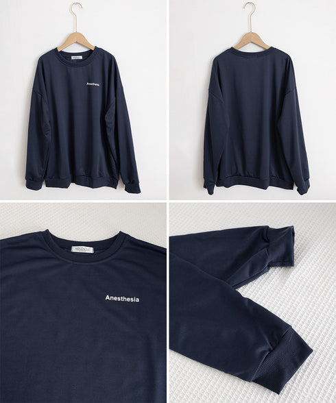 韓国風ロゴカットソーゆる ロングTシャツ レディース ゆったりチュニックtシャツ オーバーサイズ クルーネックプルオーバー ストリート 着やせトップススウェット風 6WUBIXIE-002