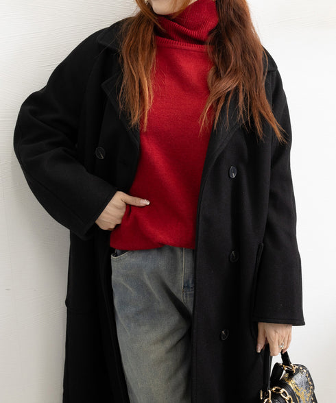 中綿 チェスターコート レディース 韓国 ウールタッチ ロングコート ダブルブレスト 暖かい アウター カジュアル きれいめ 通勤 ビジネス ol 大人 女性 服 6XINANYT-013