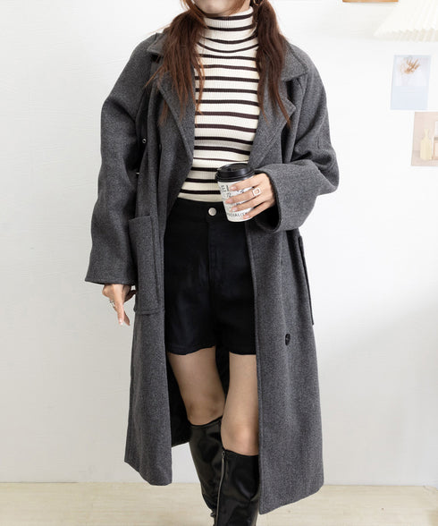 中綿 チェスターコート レディース 韓国 ウールタッチ ロングコート ダブルブレスト 暖かい アウター カジュアル きれいめ 通勤 ビジネス ol 大人 女性 服 6XINANYT-013