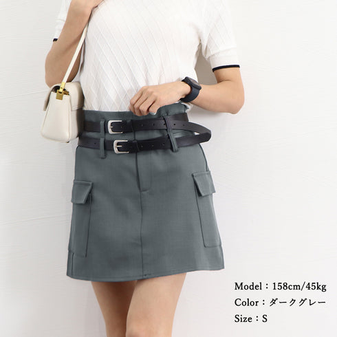 ミニスカート キュロットスカート 着やせ レディース タイトスカート 膝上丈 インナーパンツ付き セクシー ハイウエスト ショートスカート ベルト付き 美脚 韓国 6XINANYT-028