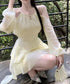 オフショルダーミニワンピース 可愛い夏服 ホルターネック チュニックワンピース レディース ウエストマーク フリルティアードワンピース きれいめワンピ フェミニン 6YIGUL-005