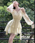 オフショルダーミニワンピース 可愛い夏服 ホルターネック チュニックワンピース レディース ウエストマーク フリルティアードワンピース きれいめワンピ フェミニン 6YIGUL-005