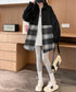 エンボスロゴスウェットアウターチェック柄 レディース 型押し羽織り オーバーサイズ ライトアウター 体型カバー ビッグシルエット春秋服 韓国風 シャツアウター長袖 6YIGUL-008