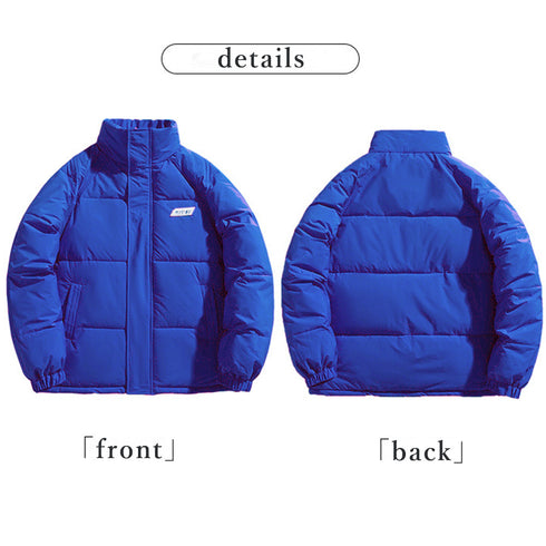 エコダウンジャケット 防寒防風中綿コート レディース スタンドネック フェイクダウンコート ロゴ付きあったかいアウター カジュアル ブルゾン 体型カバージャンパー 6YIHAN-001