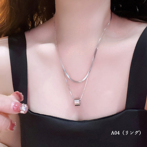 韓国新作 チェーンネックレス レディース スネークチェーン首飾り あずきチェーン チョーカーネックレス 喜平チェーン プチプラ ジュエリー ストリートアクセサリー 6YILIAN-001