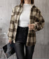 裏起毛チェックシャツジャケット ゆったり レディース レトロ風 厚手シャツカーディガン あったたか長袖軽アウター カジュアル シャツアウター 体型カバー ふわふわ 6YINGXIANG-001