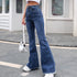デニム フレアパンツ 裾フリンジ 美脚 おしゃれ レディース ハイウエスト デニムパンツ 脚長 ストレッチ ジーンズ 着やせ カットオフ ロングパンツ 春夏秋冬 6YXNH-001