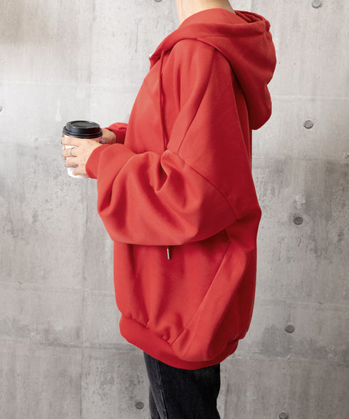 パーカー フード付きVネックプルオーバー レディース ゆったり BF風フーディー ボリューム袖 トレーナー ビッグシルエット スウェット カジュアル ロゴトップス 6YYG-004