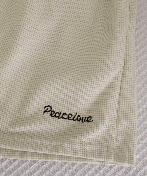 半袖tシャツ ショートパンツセットアップ レディース ワッフル部屋着2点セット 体型カバー夏服着やせ 大人カジュアルスウェットセット ロゴカットソー 短パン 快適 6YYG-006
