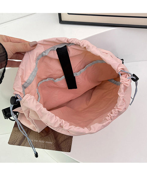 ナップサック 巾着リュック ボディバッグ バックパック大容量A4 ユニセックス ジムバッグ 痛くない 軽量リュックサック アウトドア背負いバッグ 通勤通学鞄韓国風 6ZMIN-008