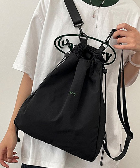 ナップサック 巾着リュック ボディバッグ バックパック大容量A4 ユニセックス ジムバッグ 痛くない 軽量リュックサック アウトドア背負いバッグ 通勤通学鞄韓国風 6ZMIN-008