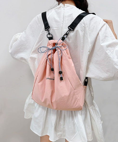 ナップサック 巾着リュック ボディバッグ バックパック大容量A4 ユニセックス ジムバッグ 痛くない 軽量リュックサック アウトドア背負いバッグ 通勤通学鞄韓国風 6ZMIN-008