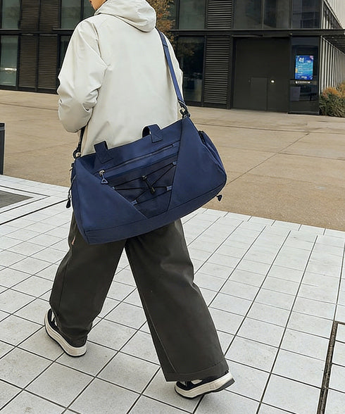 ボストンバッグユニセックストラベルバッグ 男女兼用キャリーオンバッグ 機内持ち込み3wayバッグ 大容量トートバッグ シューズ収納 韓国風スポーティーボストン軽量 6ZMIN-015