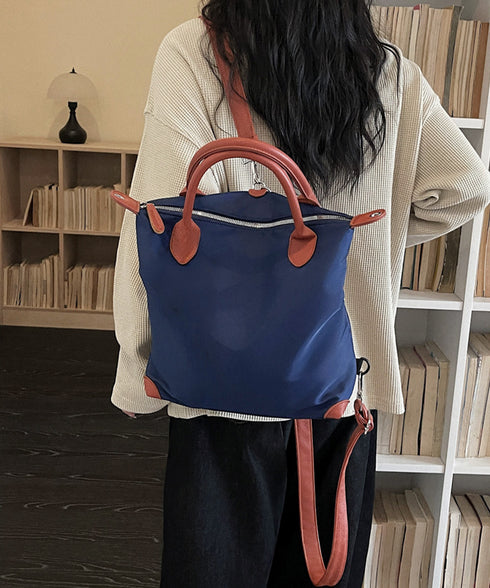 マルチトートバッグ大容量ナイロンリュック 4way バイカラー手提げバッグA4収納 おしゃれ軽量ショルダーバッグ大人カジュアル通勤通学マザーズバッグ斜め掛けカバン 6ZMIN-016