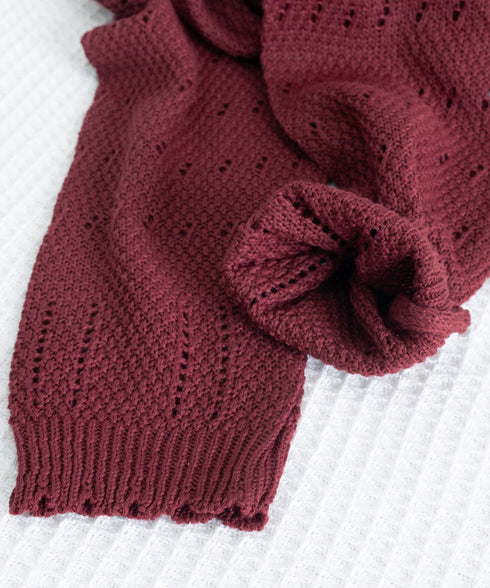 ニットトップス リボンレースアップ春秋 レディース 肌見せニット 長袖 ラウンドネック 無地 ニットセーター 通勤 透かし編みニット フェミニン 着回しトップス 77BAW-001