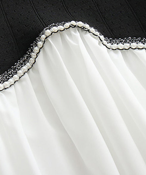 シャツブラウス 異素材 トップス 長袖 レディース 袖切り替え ゆったり クルーネック フレアブラウス チュニックブラウス 春秋 パール お洒落 通勤通学 77BYFS-049