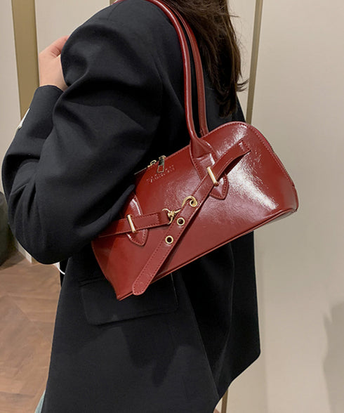 トートバッグ レディース フェイクレザー ショルダーバッグ 2way きれいめカジュアル ハンドバッグ おしゃれ 大人可愛い エナメルバッグ ツヤ感 斜め掛け鞄 77CHTAO-001