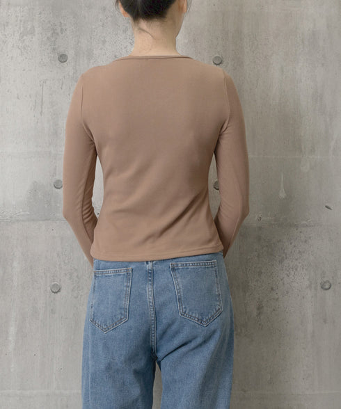 カットソー レース切り替え 長袖Tシャツ トップス Vネック セクシー 細見えtシャツ カジュアル 韓国風 インナートップス 大人可愛い プルオーバー キレイめ服 77HANP-001