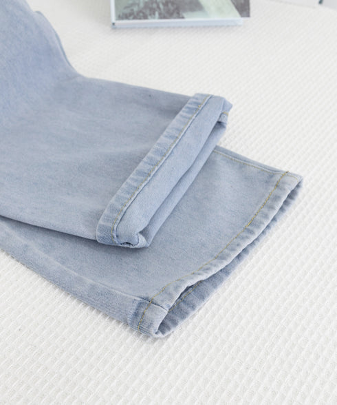デニムパンツ ウエスト調整可能 ボトムス レディースズボン ハイウエスト ジーパン 細見え ロングパンツ 春秋夏冬 大人美脚 通学 大人カジュアル 着やせジーンズ 77HHM-003
