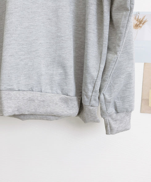 スウェットシャツ ハーフジップトレーナー 春秋薄手 プルオーバー ハイネック 長袖トレーナー ゆったり カジュアル ルームウェア 韓国風 無地 カットソー 通学 77JIAZI-001