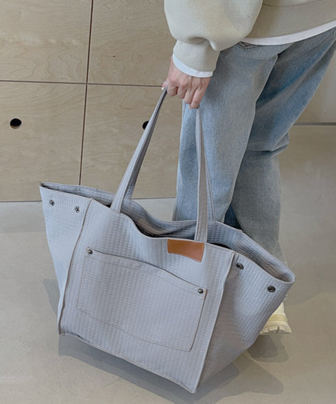 トートバッグ 軽量 2wayバッグ A4 肩掛けバッグ 開口部調節可能 折り畳める鞄 大容量 大人カジュアル マチありカバン 韓国風 無地スクエアバッグ 通勤通学 77KANJ-001