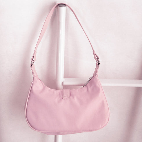 ショルダーバッグ 小さめ ホーボバッグ ミニ三日月型かばん フェイクポケット 斜めがけかばん 2way ボディバッグ ハーフムーンバッグ お洒落 ミニバッグ 77LUOBAO-002