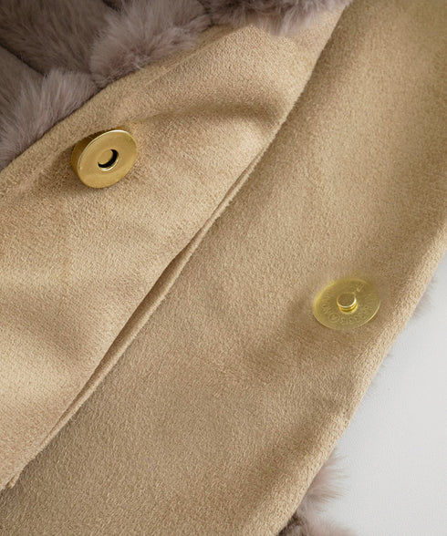 トートバッグ 秋冬 ファーバッグ 大容量 肩掛けバッグ ふわふわ a4対応 ハンドバッグ 大人可愛い 通勤通学 手提げかばん 縦ライン エコファーバッグ 2way 77MENGL-002