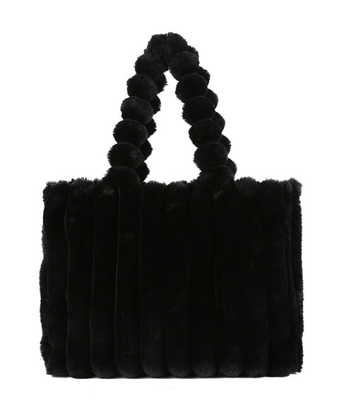 トートバッグ 秋冬 ファーバッグ 大容量 肩掛けバッグ ふわふわ a4対応 ハンドバッグ 大人可愛い 通勤通学 手提げかばん 縦ライン エコファーバッグ 2way 77MENGL-002