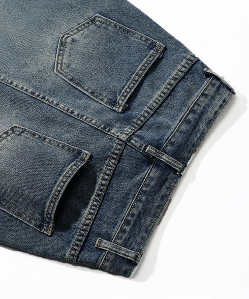 デニムスカート ロング フロントスリット Aラインスカート ハイウエスト 体型カバー ミモレ丈スカート カジュアル ジーンズ 春秋夏冬 ボトムス セミタイト 77MUSID-001