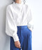 シャツブラウス 韓国風 長袖トップス スタンドカラーシャツ レディース ビジネスシャツ 大人女性 フロントボタン 通勤 OLコーデ ト 春秋夏 ゆったり 無地 77QYU-001