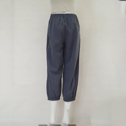 ジョガーパンツ スウェットパンツ 春夏 ボトムス レディース 九分丈 裾絞り ゆったり ズボン ウエストゴム 部屋着 77RTENG-004