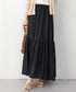 ロングスカート シフォン 裏地付き 春夏 ティアードスカート ウエストゴム 韓国風 フレアスカート フェミニン Aライン マキシスカート ギャザー入り 体型カバー 77RTENG-009