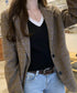 ニットトップス レイヤード風 Vネック服 レディース ニットソー 長袖 重ね着風 プルオーバー 春秋冬 リブニット 可愛い 韓国ファッション ニットウェア 着回し 77SHIN-001