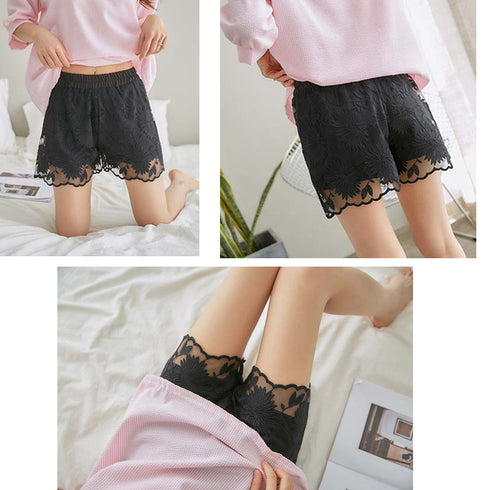 ペチパンツ レース ショートパンツ ペチパンツ レース ショートパンツ レディース インナーパンツ 下着 肌着 安全パンツ短パン 77XF-001