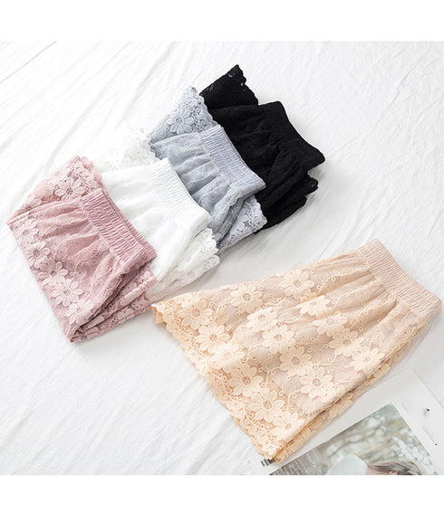 ペチパンツ 3分丈パンツ ペチパンツ 3分丈パンツ ショートパンツ 夏 レース レディース インナーパンツ 透け防止 おしゃれ 77XF-002