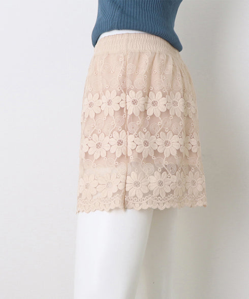 ペチパンツ 3分丈パンツ ペチパンツ 3分丈パンツ ショートパンツ 夏 レース レディース インナーパンツ 透け防止 おしゃれ 77XF-002