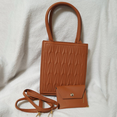 ショルダーバッグ コインケース付きセット スクエアバッグ おしゃれ ミニトートバッグ 縦型 ファスナー付き オルチャン肩掛けバッグ お出かけ斜めがけ ハンドバッグ 77XIAO-003