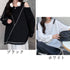 ロングtシャツ カットソー 春秋冬 無地 レディース トップス 体型カバー ファスナー付き 肌見せ ゆったり スウェット オルチャン ラウンドネック トレーナー 77XIAOHD-009