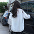 ロングtシャツ カットソー 春秋冬 無地 レディース トップス 体型カバー ファスナー付き 肌見せ ゆったり スウェット オルチャン ラウンドネック トレーナー 77XIAOHD-009