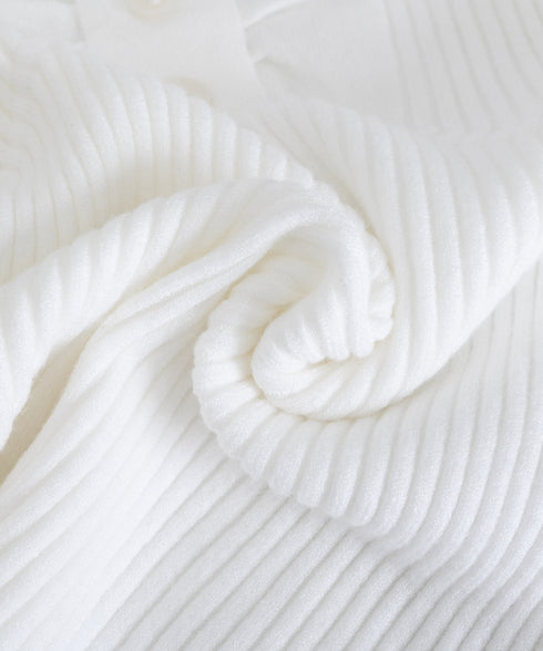 ニットトップス レースネック 長袖 秋冬 リブニット フェミニン 重ね着インナー 大人可愛い ニットカットソー 細見え Uネック 韓国風 無地ニットウェア 着回し 77XIAOHD-010