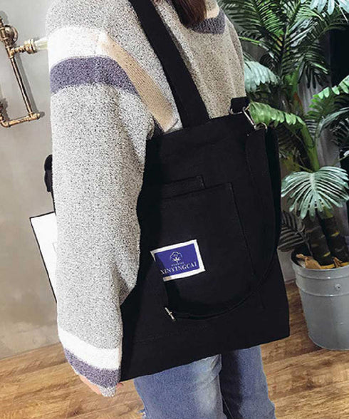 キャンバストートバッグ 大容量 A4 ショルダーバッグ 軽量 カジュアル 2way鞄 通学 肩掛けバッグ 韓国ファッション 斜めがけ エコバッグ お出掛け 77YCAI-001