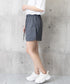 ショートパンツ ウエストゴム レディース 短パン ハイウエスト 韓国風夏服 Aラインボトムス ポケット付き 大人カジュアル 半ズボン 楽ちん ゆったりハーフパンツ 77YIDUN-001