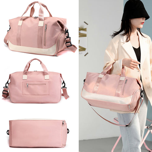 トラベルバッグ 大容量 ショルダーバッグ 旅行バッグ 3WAY ボストンバッグ 男女兼用 シューズ収納 斜めがけバッグ 肩掛け 鞄 スポーツバッグ ヨガ お出かけ 77YUD-001