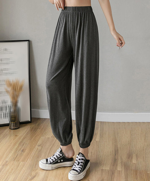 ジョガーパンツ ウエストゴム ゆったり レディース ボトムス 裾ゴム 体型カバー ダンス衣装 ヒップホップ 部屋着 カジュアル 春夏ズボン 無地 イージーパンツ 77ZHBB-001