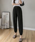ジョガーパンツ ウエストゴム ゆったり レディース ボトムス 裾ゴム 体型カバー ダンス衣装 ヒップホップ 部屋着 カジュアル 春夏ズボン 無地 イージーパンツ 77ZHBB-001