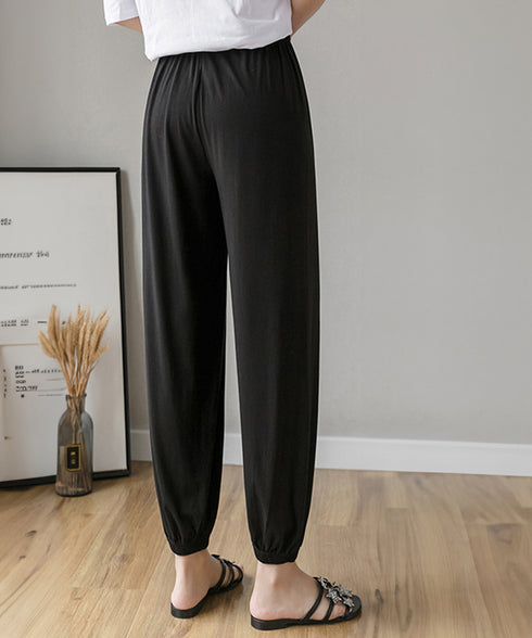 ジョガーパンツ ウエストゴム ゆったり レディース ボトムス 裾ゴム 体型カバー ダンス衣装 ヒップホップ 部屋着 カジュアル 春夏ズボン 無地 イージーパンツ 77ZHBB-001
