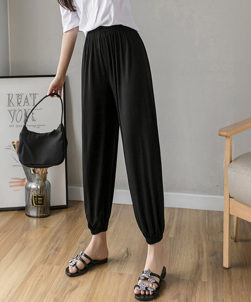 ジョガーパンツ ウエストゴム ゆったり レディース ボトムス 裾ゴム 体型カバー ダンス衣装 ヒップホップ 部屋着 カジュアル 春夏ズボン 無地 イージーパンツ 77ZHBB-001