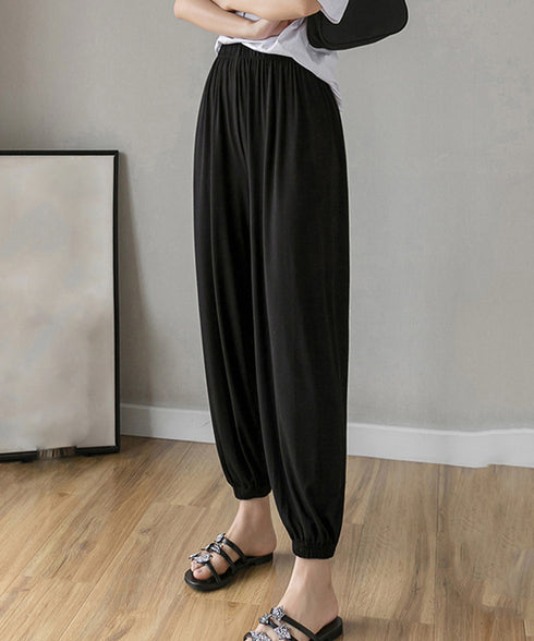 ジョガーパンツ ウエストゴム ゆったり レディース ボトムス 裾ゴム 体型カバー ダンス衣装 ヒップホップ 部屋着 カジュアル 春夏ズボン 無地 イージーパンツ 77ZHBB-001