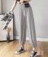 ジョガーパンツ ウエストゴム ゆったり レディース ボトムス 裾ゴム 体型カバー ダンス衣装 ヒップホップ 部屋着 カジュアル 春夏ズボン 無地 イージーパンツ 77ZHBB-001